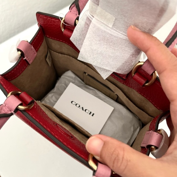 Coach Mini Pepper Crossbody In Colorblock - Picture 7 of 10